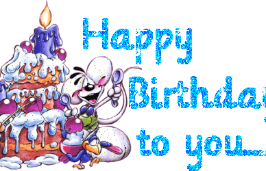 Happy Birthday Cake With Candles Clipart Animated Gif Images